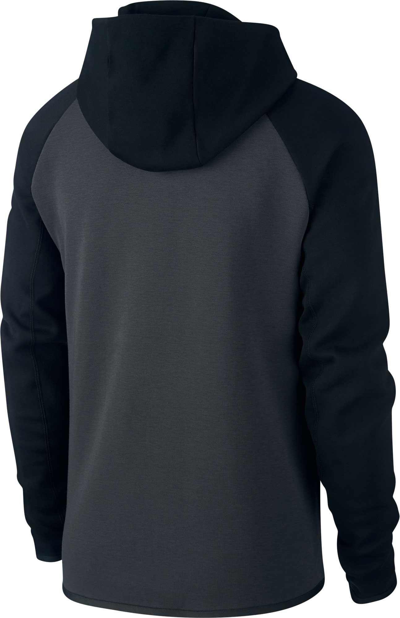 black tech fleece hoodie