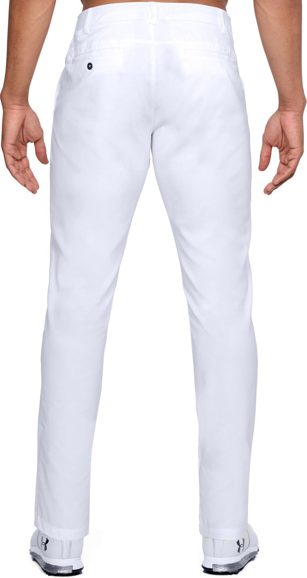 Under Armour Synthetic Showdown Tapered Leg Golf Pants in White for Men - Lyst