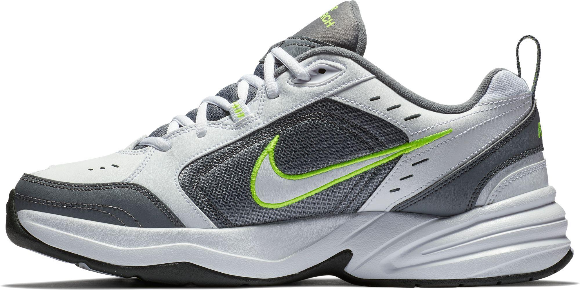 Nike Rubber Air Monarch Iv Training Shoe in White/Grey (Gray) for Men - Lyst