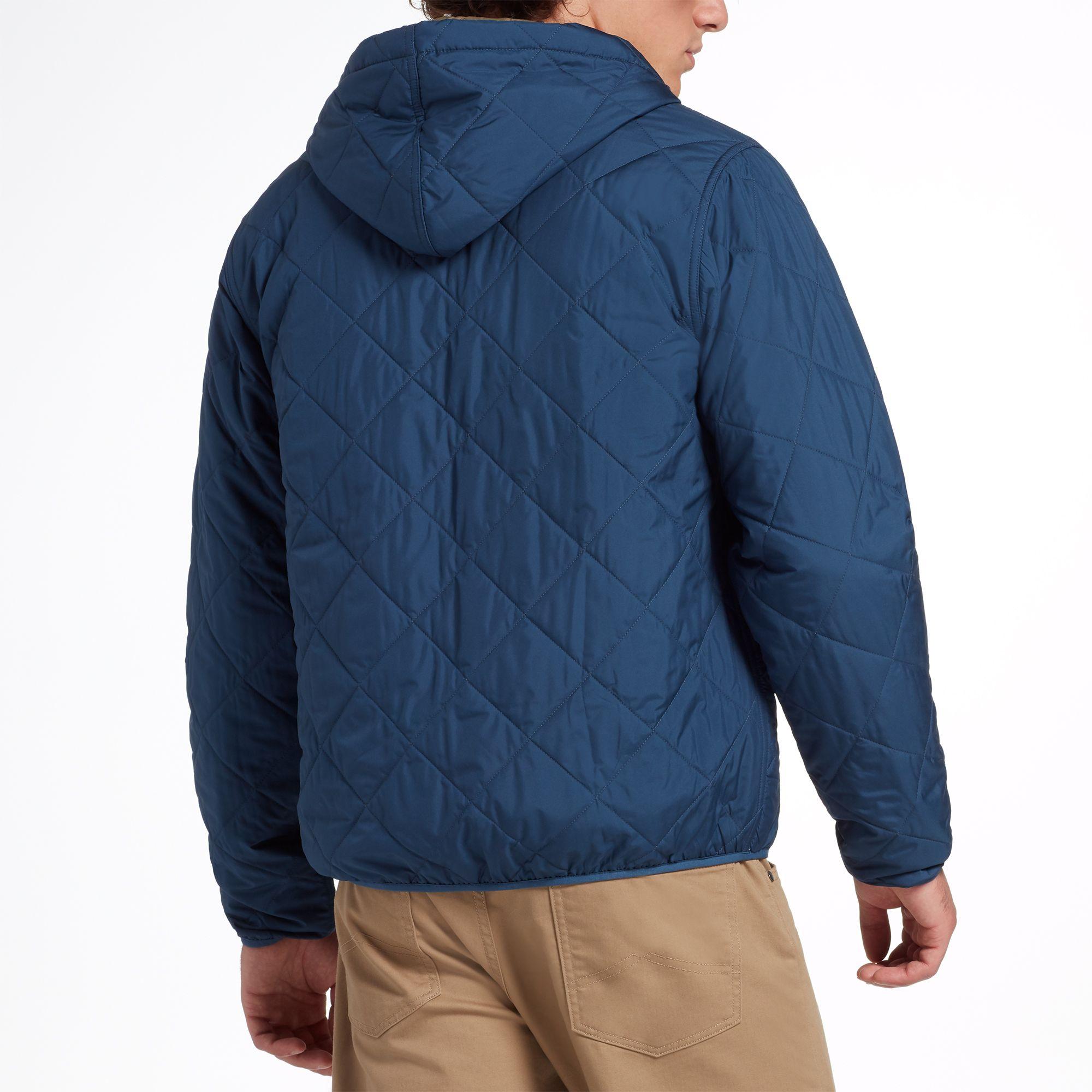 Patagonia Diamond Quilted Bomber Hoodie in Stone Blue (Blue) for Men Lyst