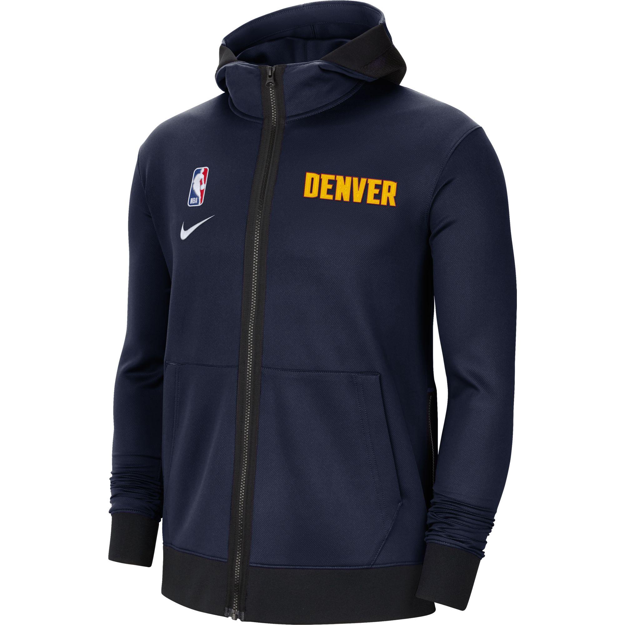 Nike Denver Nuggets Navy Therma Flex Full-zip Hoodie in Blue for Men - Lyst