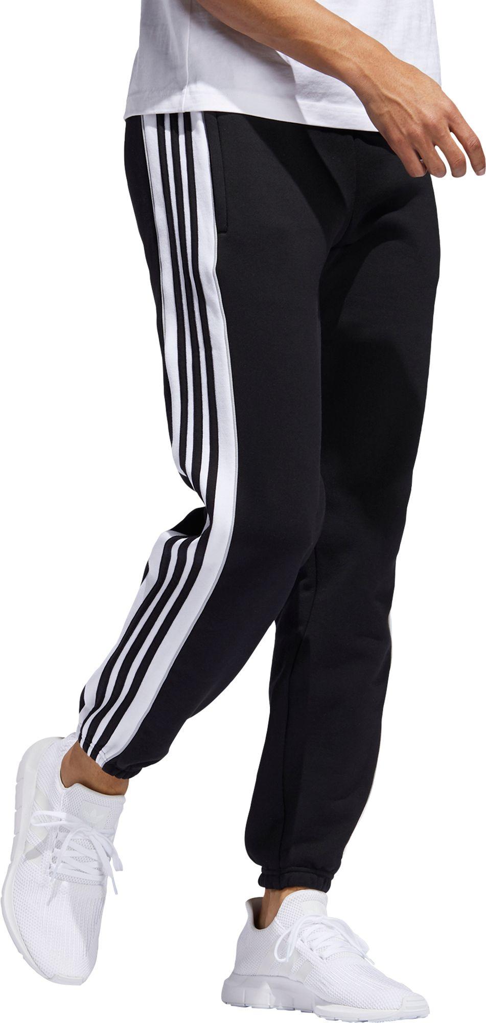 adidas Cotton Originals 3-stripes Panel Sweatpants in Black/White (Black)  for Men - Lyst