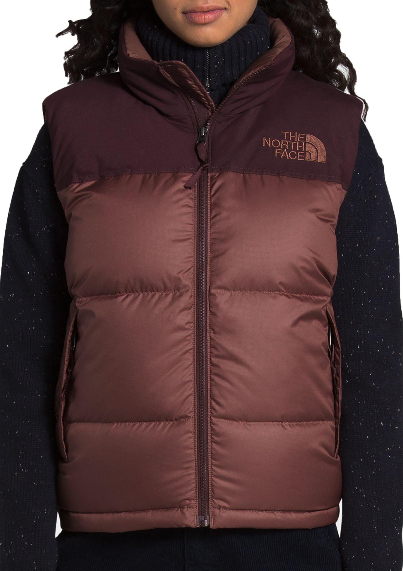 The North Face Synthetic Eco Nuptse Down Jacket In Brown Save 28 Lyst