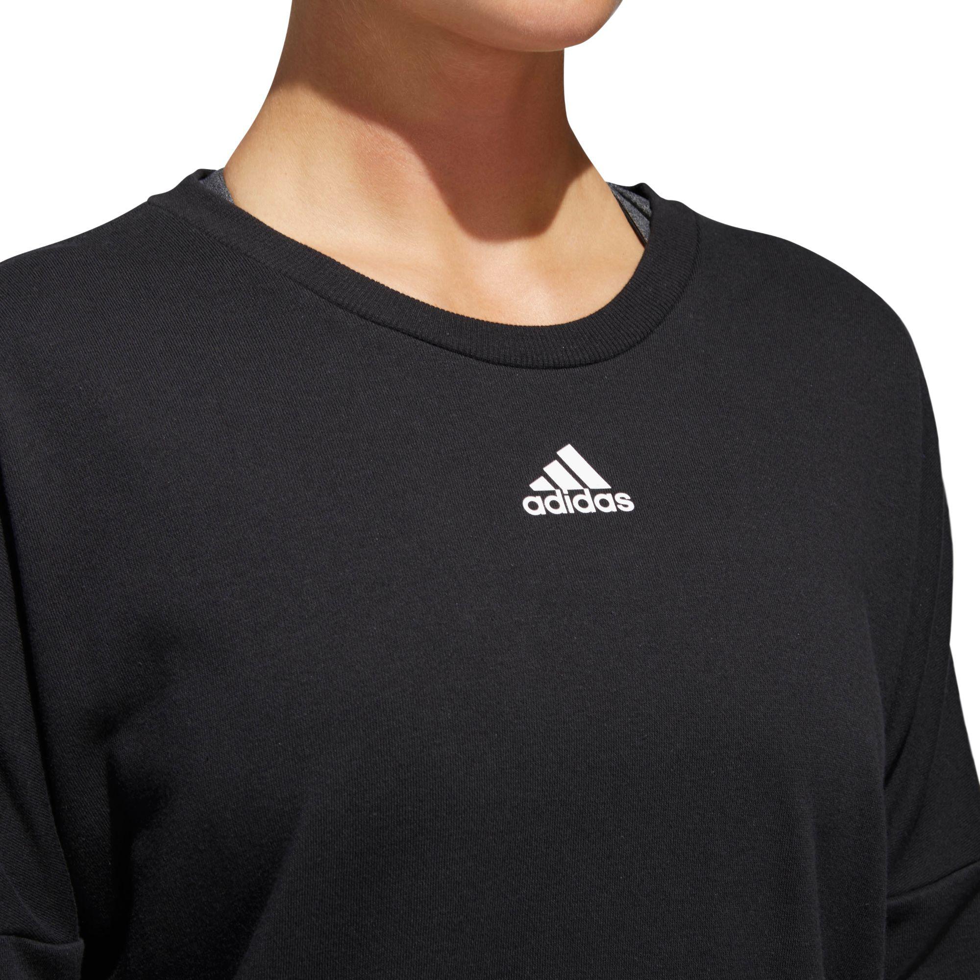 adidas women's athletics french terry crewneck pullover