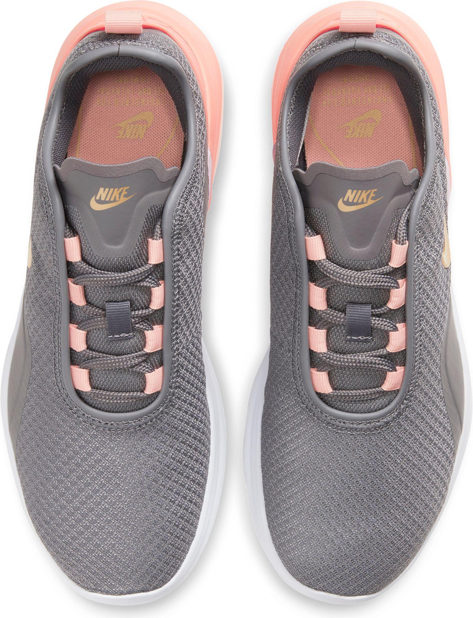 nike women's air max motion 2 shoes grey and peach