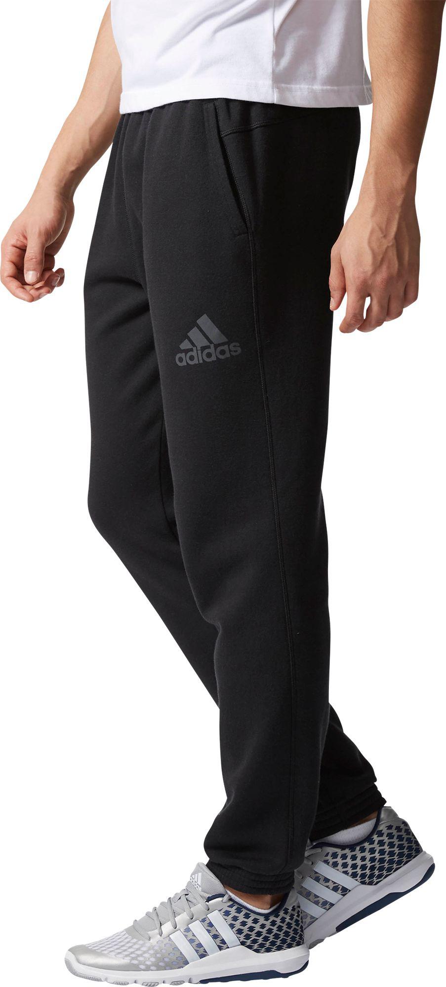 adidas Fleece Exult Jogger Pants in Black for Men - Lyst