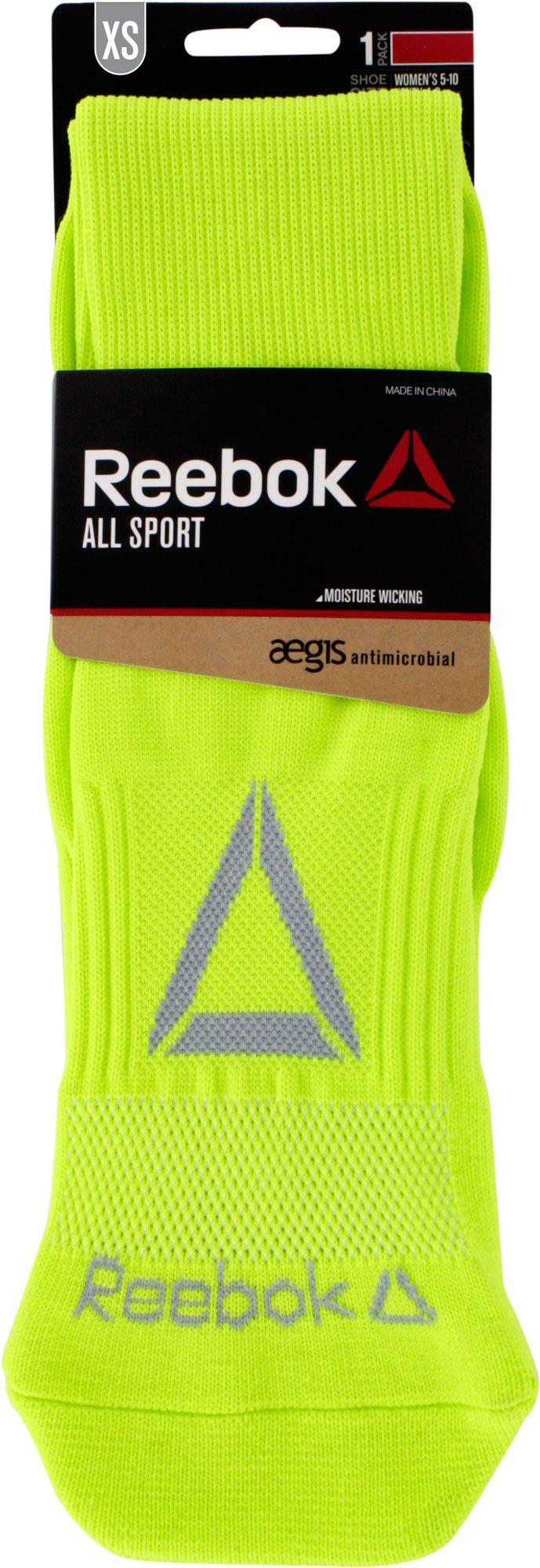 reebok all sport athletic over the calf socks
