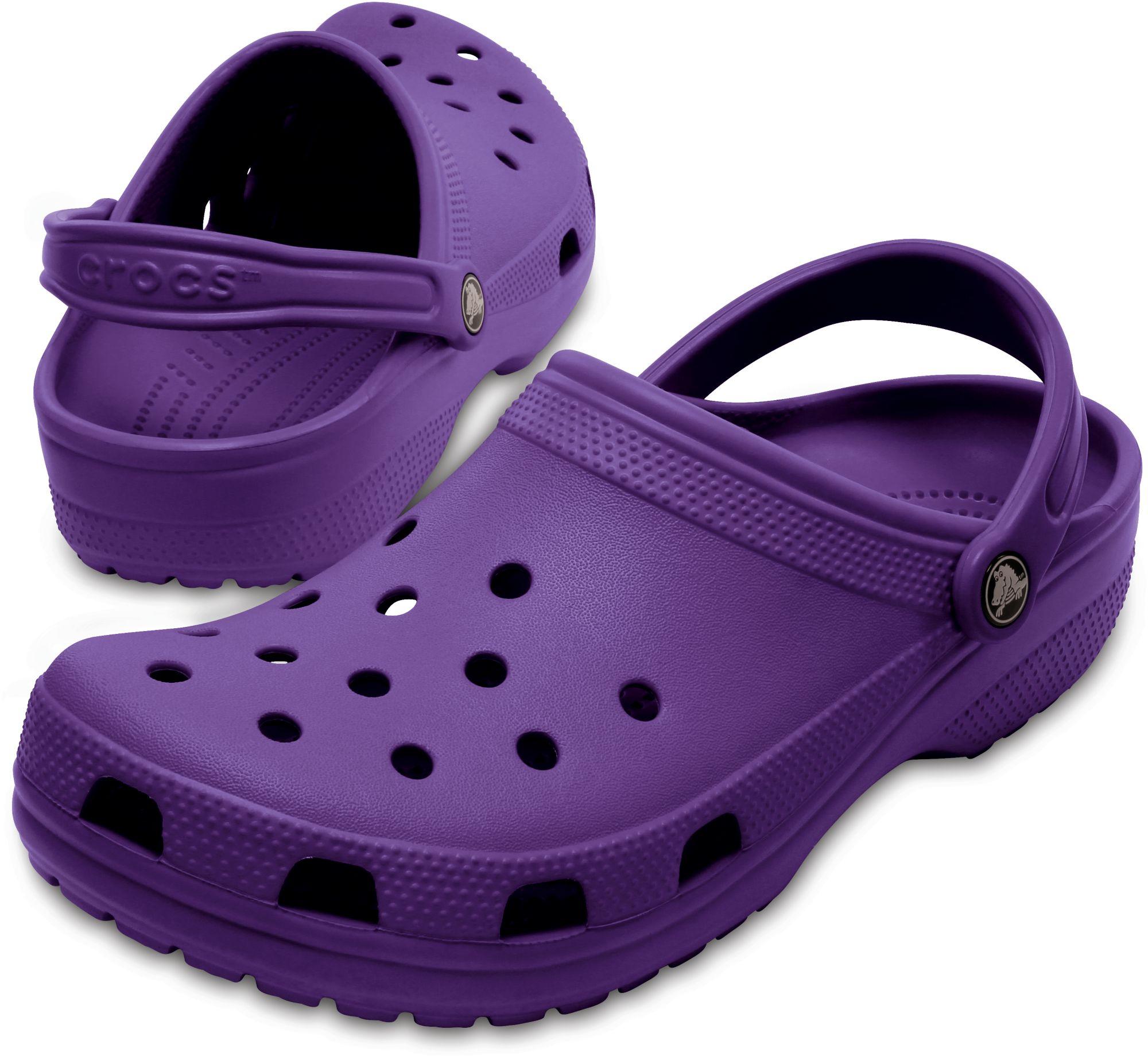 Crocs™ Classic Clog|comfortable Slip On Casual Water Shoe, Neon Purple ...