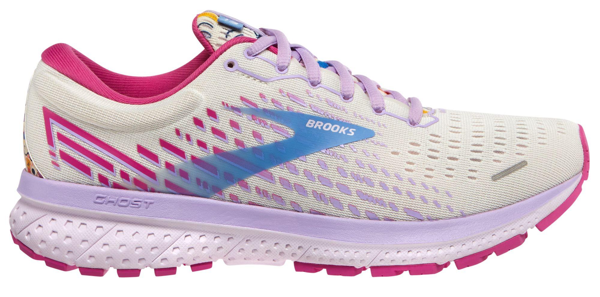 Brooks Empower Her Collection Ghost 13 Running Shoes in White/Pink ...