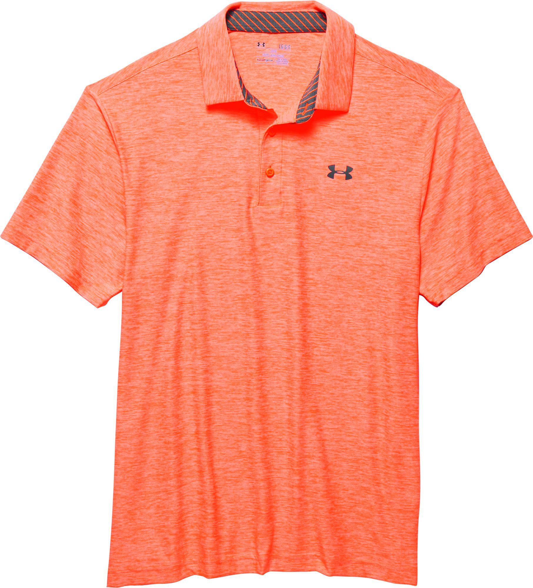 under armour orange polo