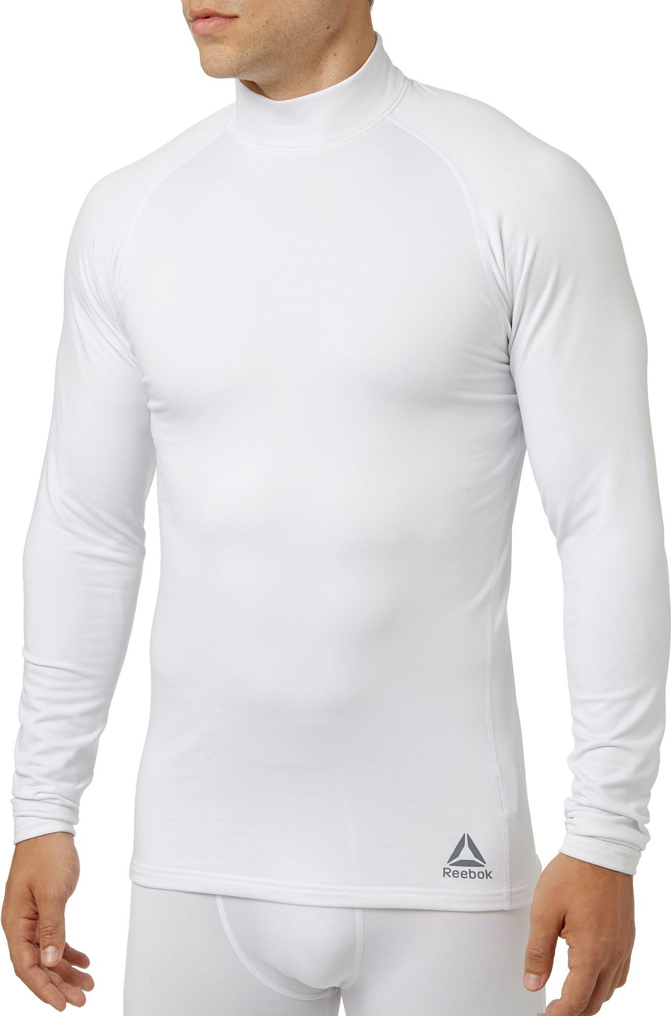 reebok men's cold weather compression novelty long sleeve shirt