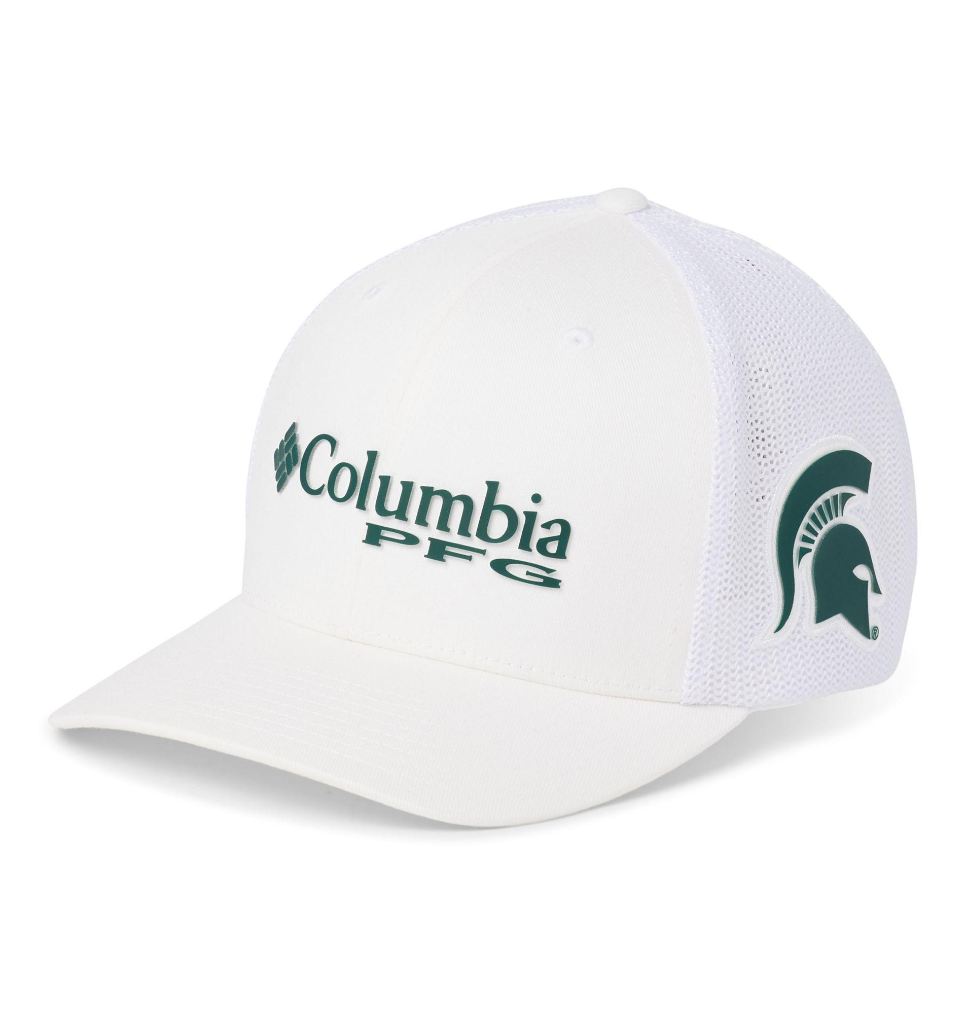 Columbia Michigan State Spartans Pfg Mesh Fitted White Hat for Men Lyst