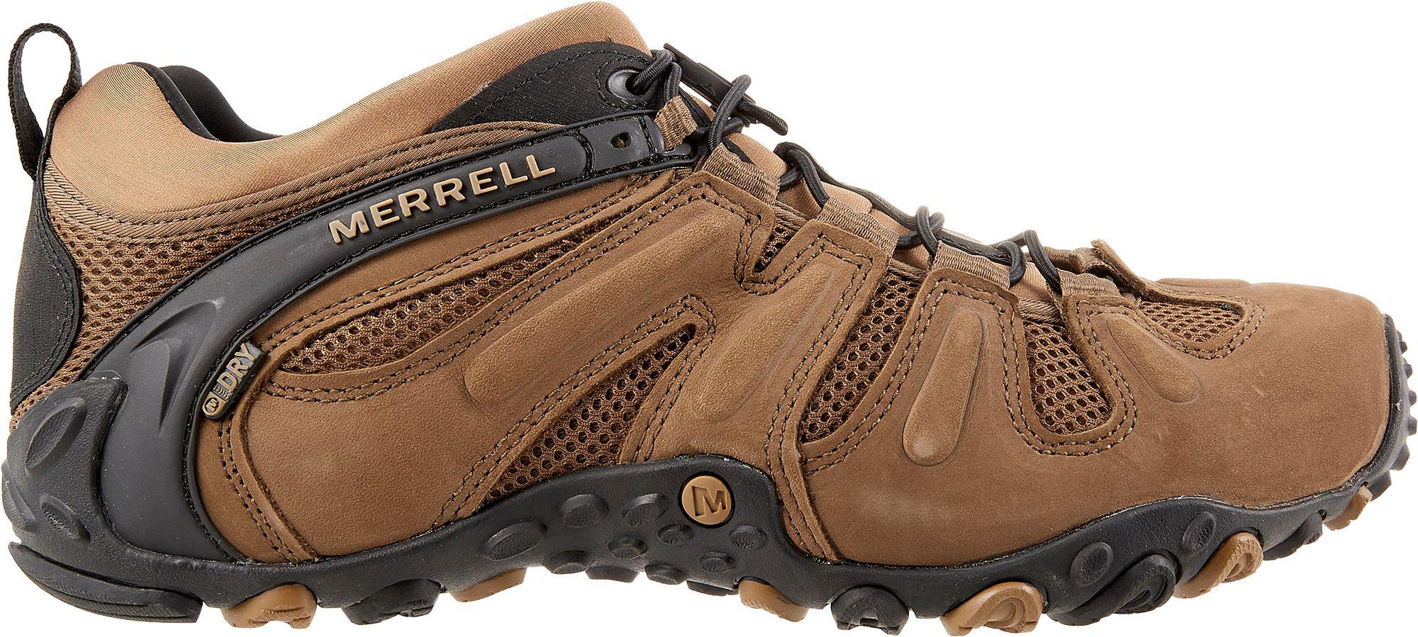 Merrell Leather Chameleon Prime Stretch Waterproof Hiking Shoes in Green  for Men - Lyst
