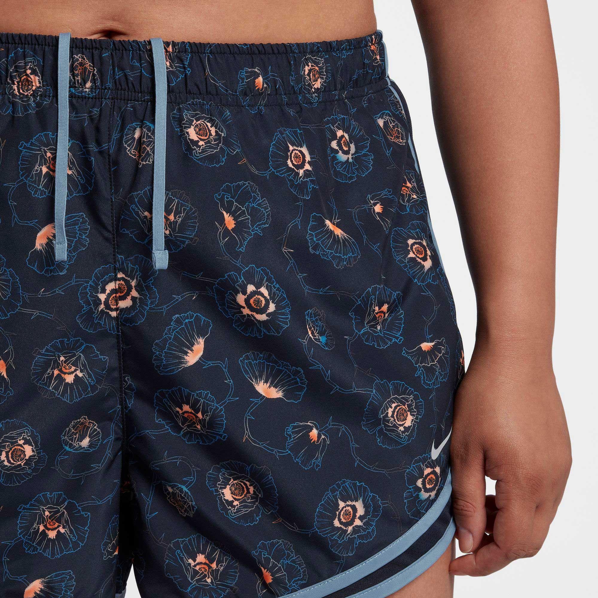 nike floral tempo shorts