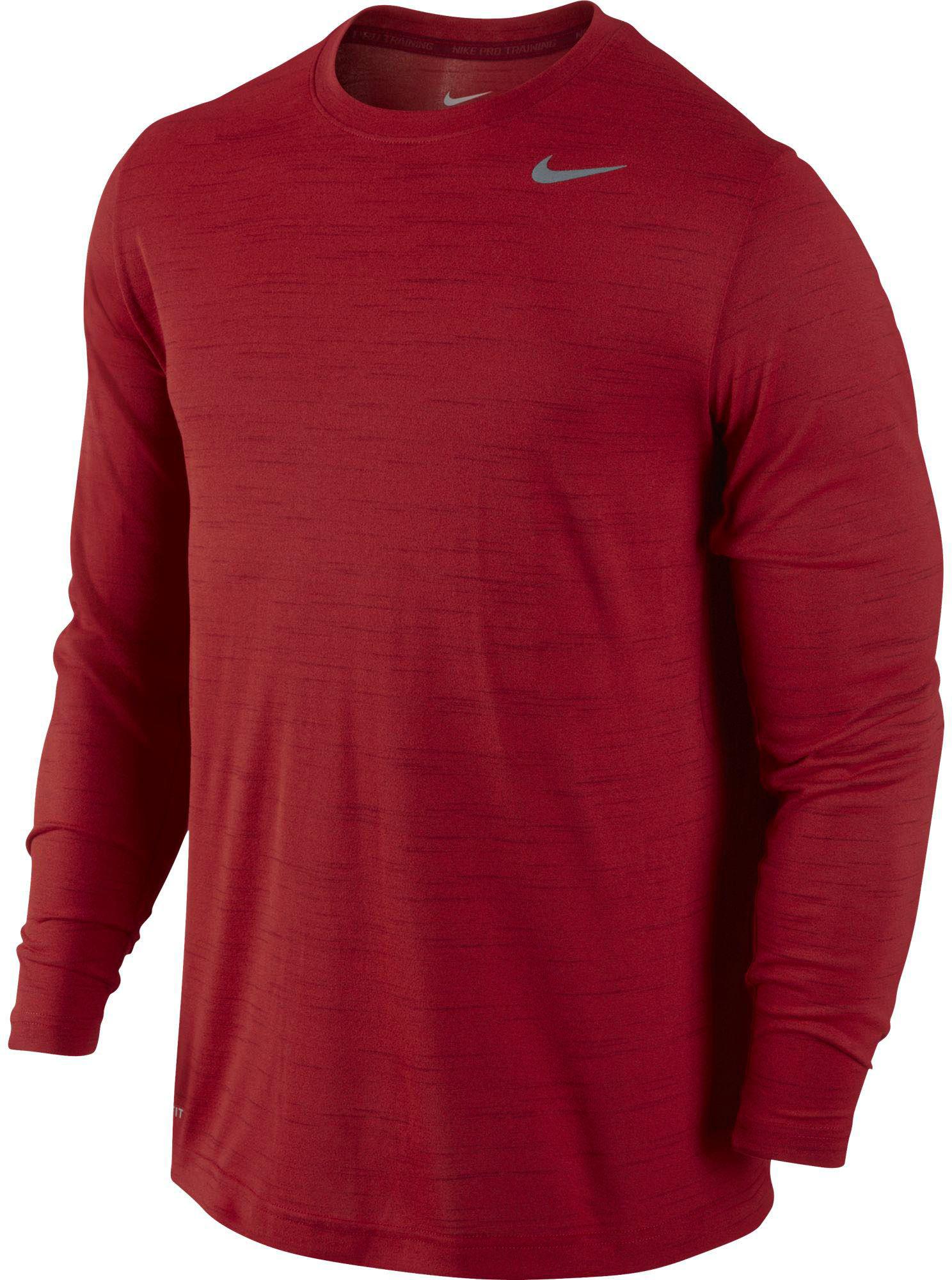 red long sleeve dri fit shirt