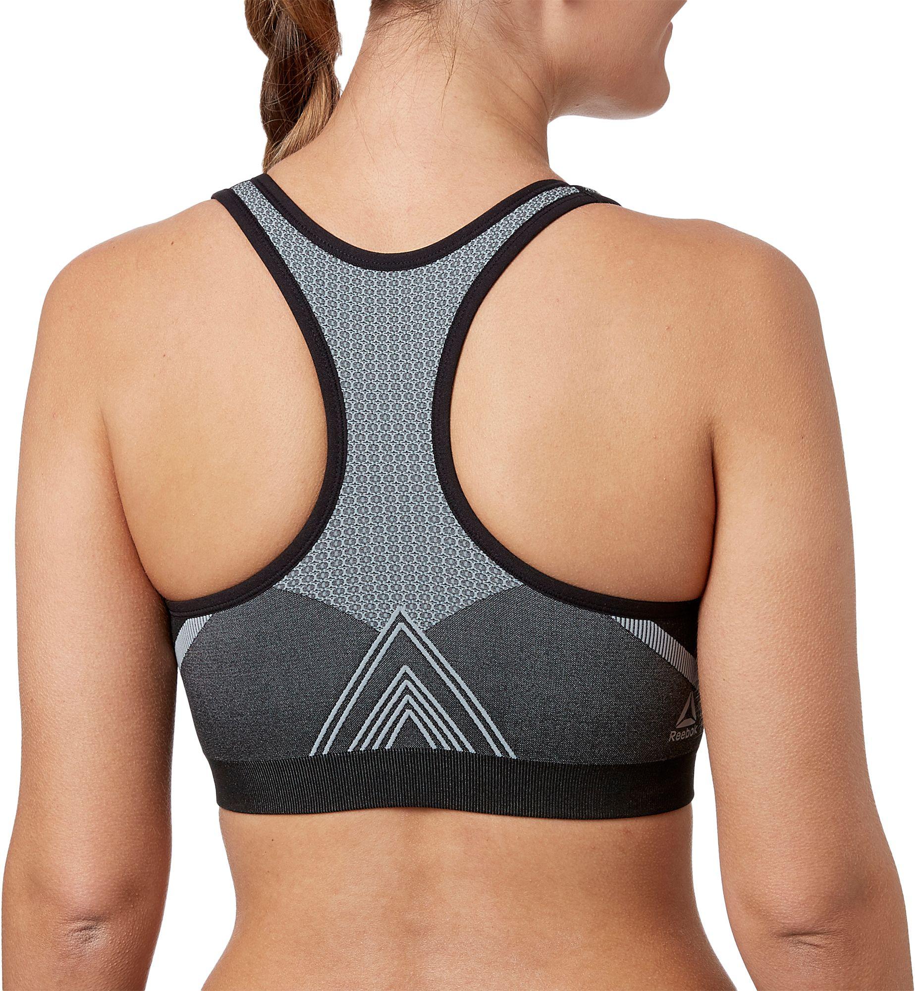 reebok racerback sports bra