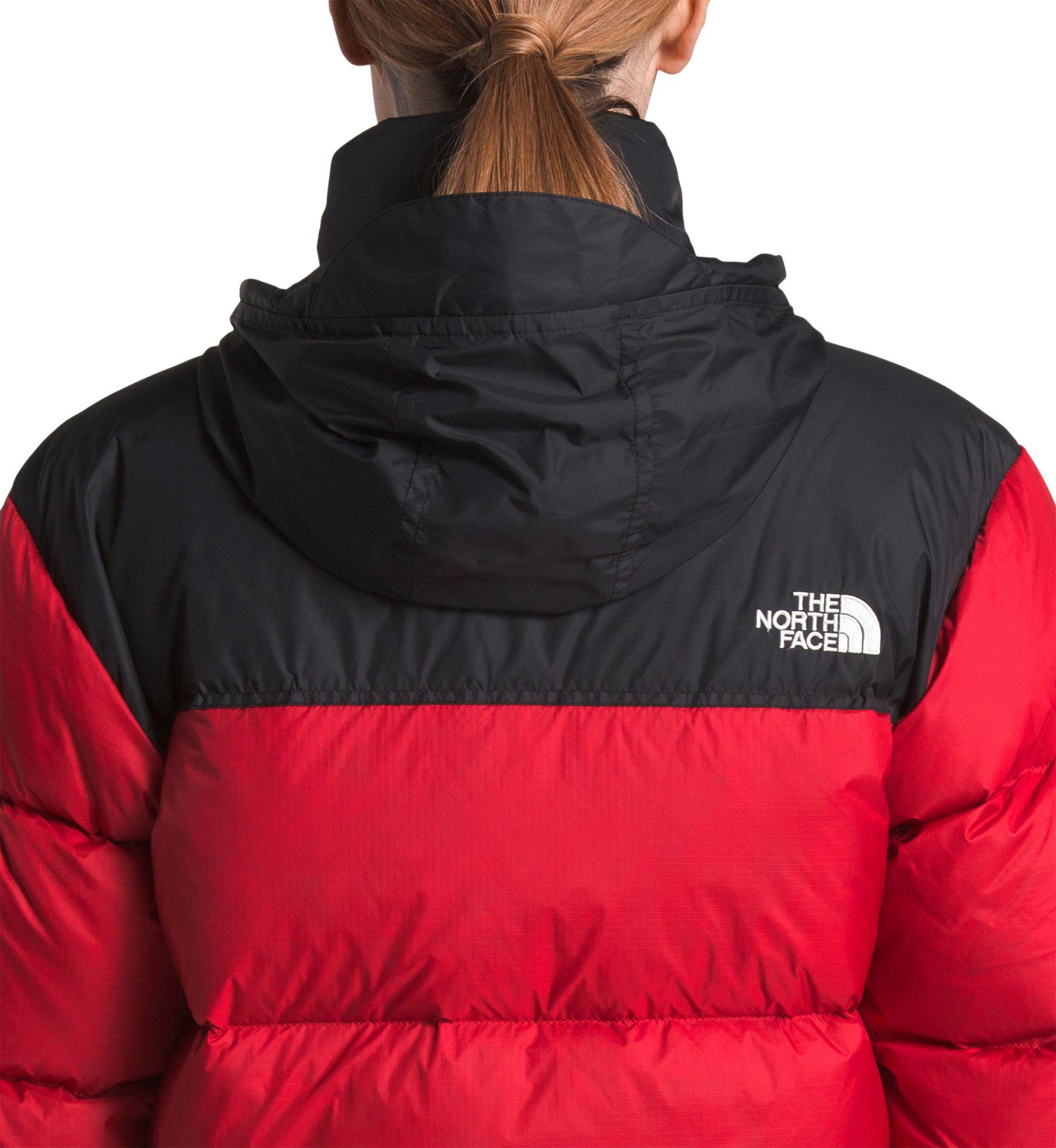 solid nuptse insulated puffer down jacket