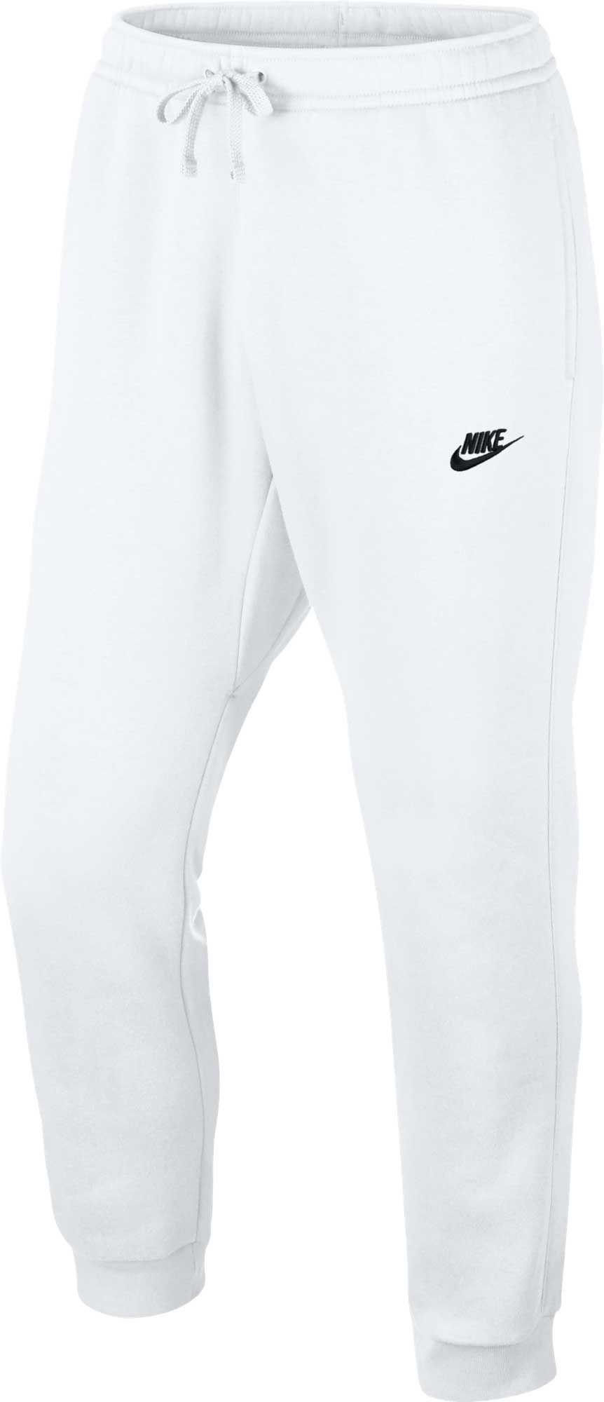 all white nike joggers