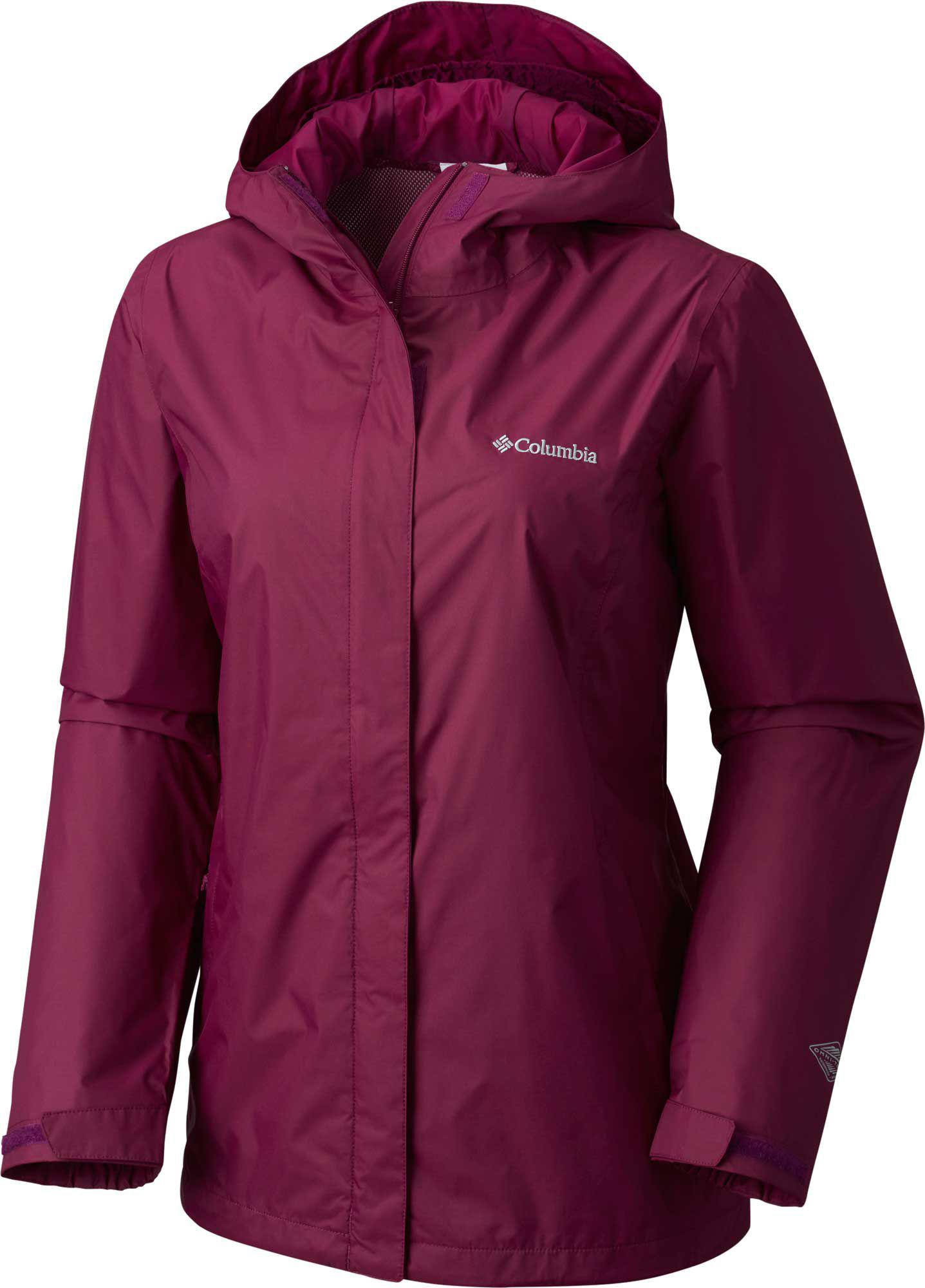 Columbia Synthetic Arcadia Ii Rain Jacket in Dark Raspberry (Purple) Lyst