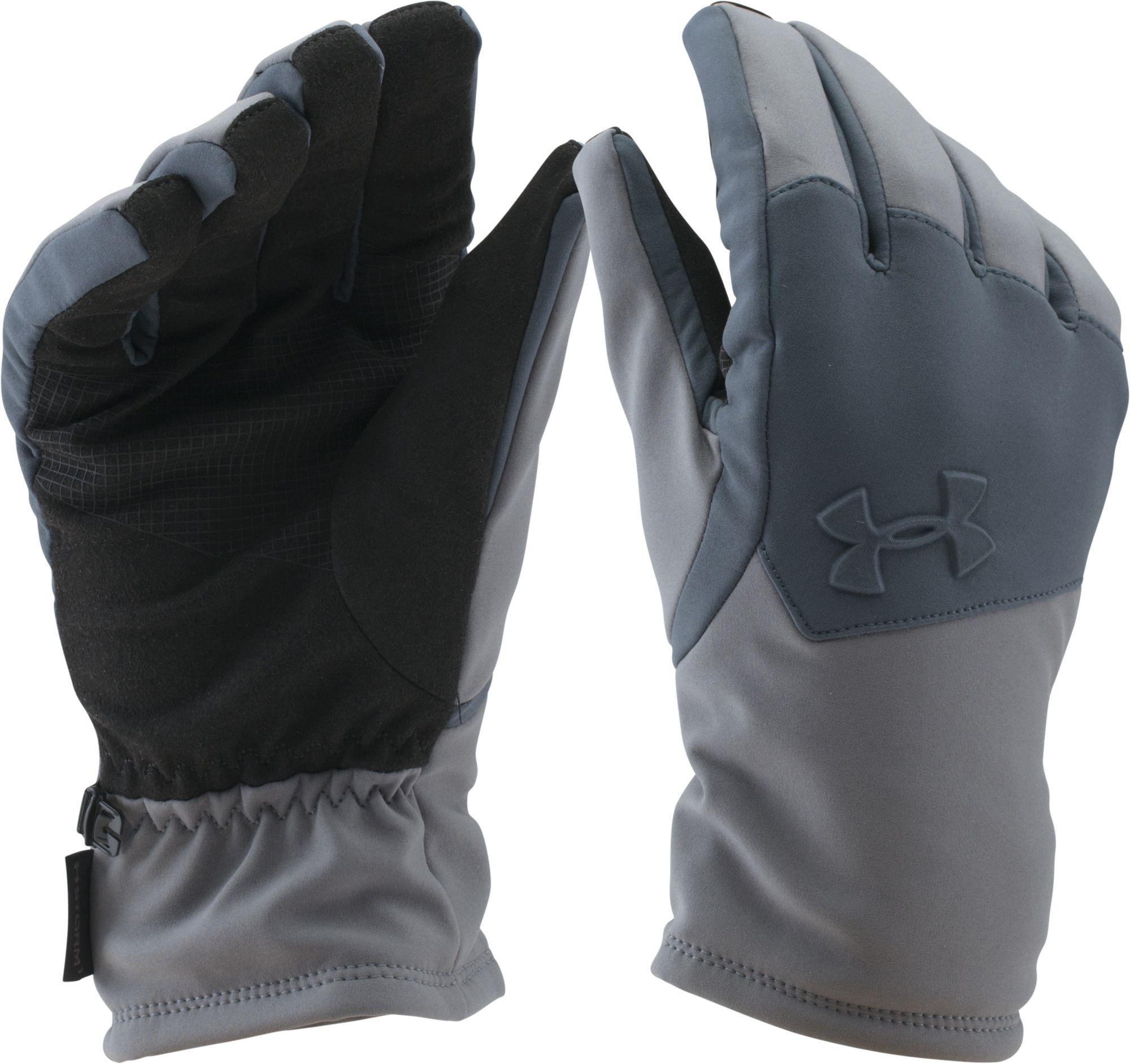 under armour men's coldgear infrared storm stealth gloves