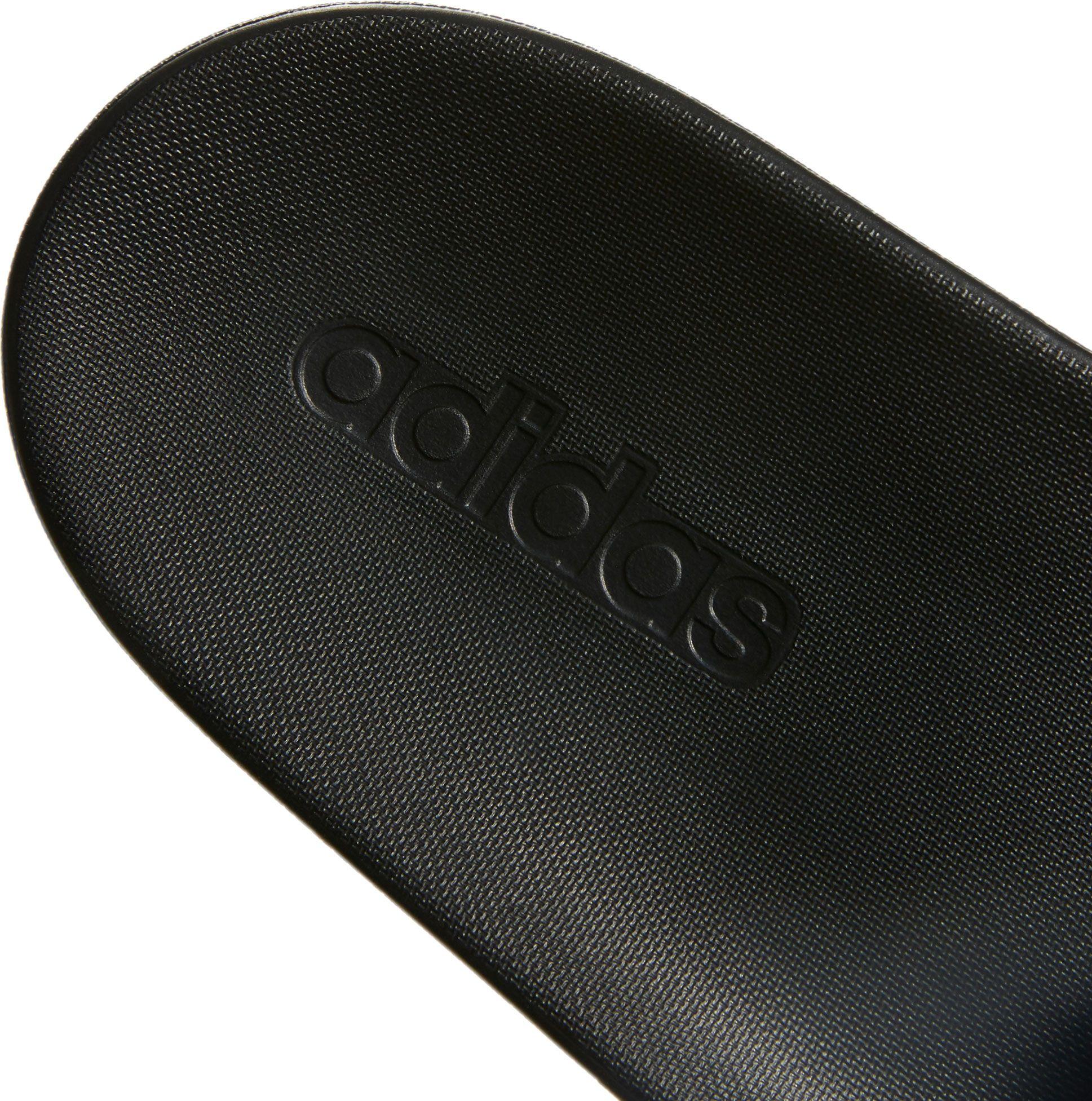 adidas men's adilette three stripe life comfort slides