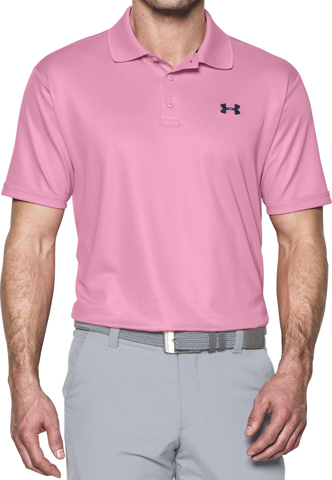 under armour pink polo shirt