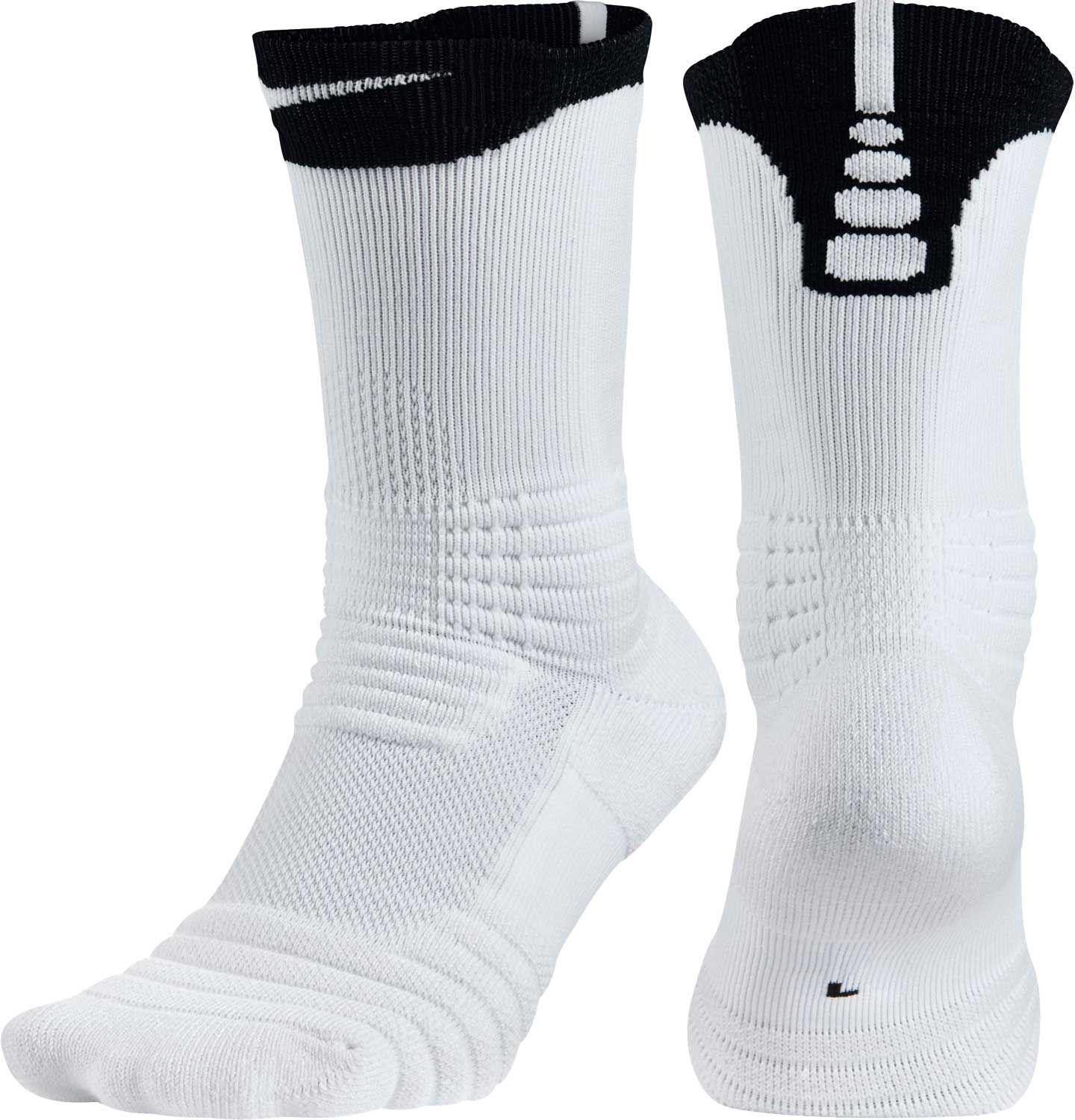 black and white elite socks