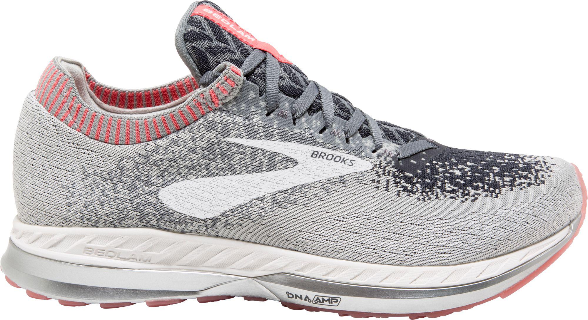 brooks grey and pink