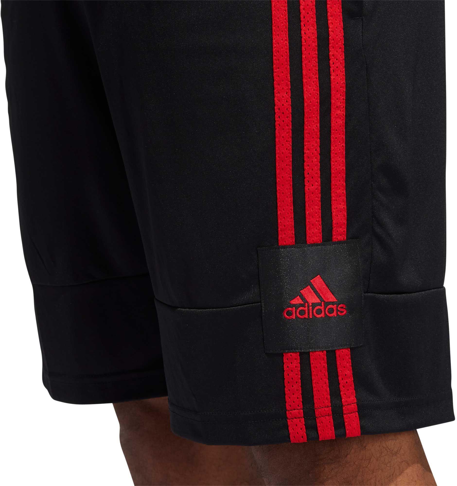 adidas Sport 3stripes Shorts in Black/Red/Red (Red) for Men Lyst