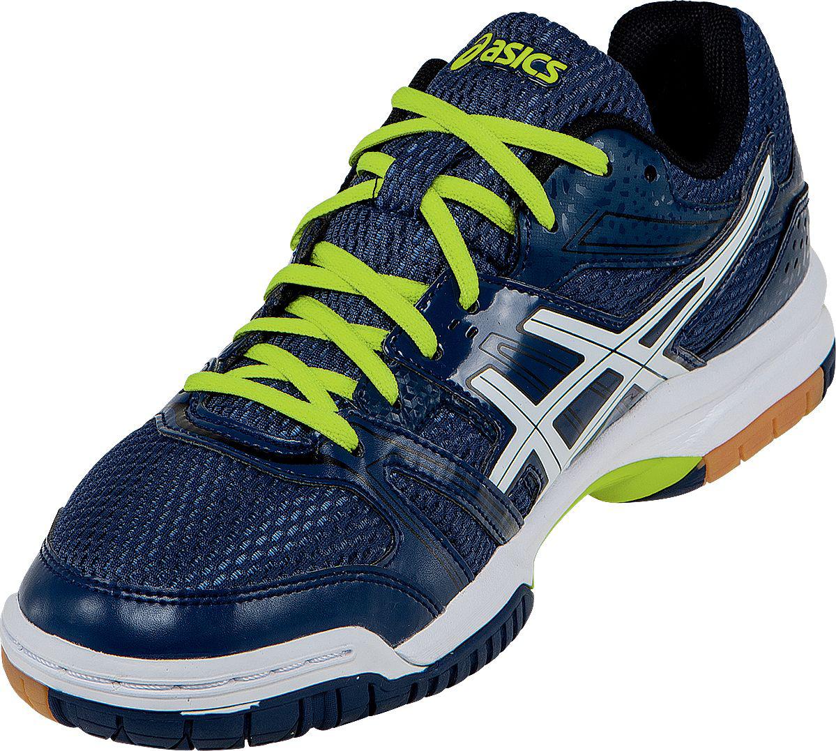 Asics Rubber Gelrocket 7 Volleyball Shoes in Navy/White