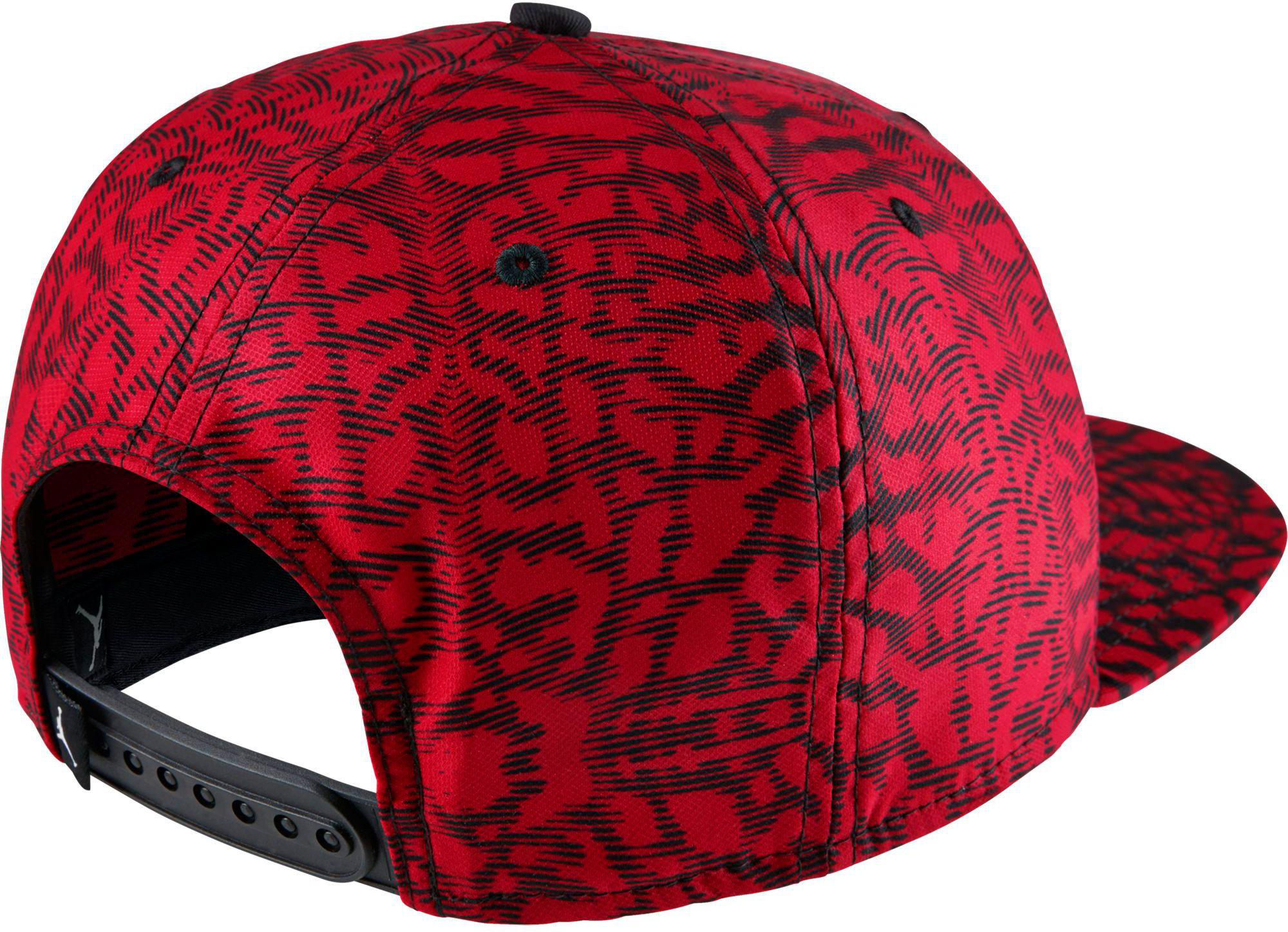 jordan cap black red