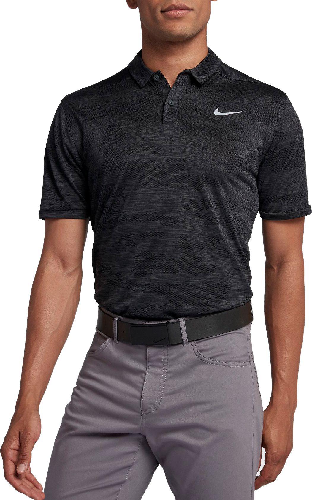 Nike Synthetic Zonal Cooling Camo Golf Polo in Anthracite/Black (Black) for  Men | Lyst
