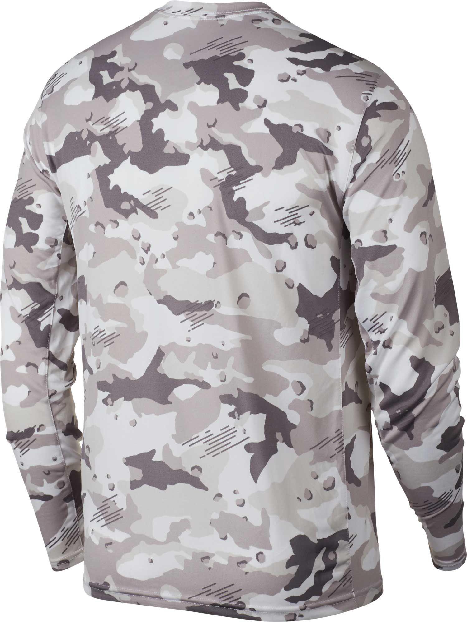 nike men's dry legend camo long sleeve tee
