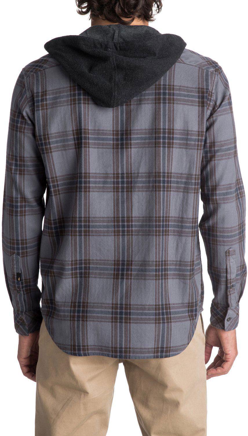 quiksilver hooded flannel