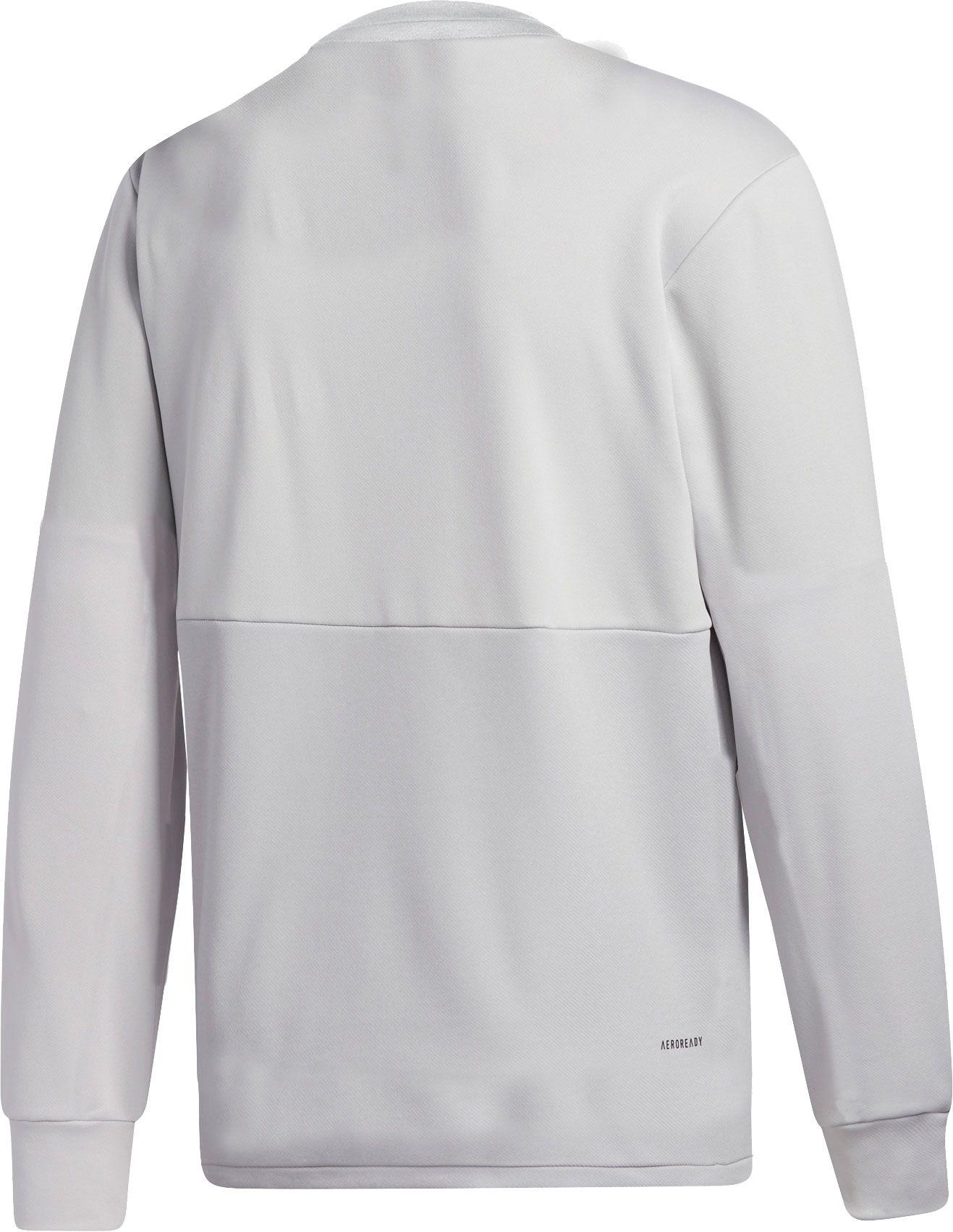 adidas Louisiana Tech Bulldogs Grey Team Issue Crew Pullover Shirt in Gray for Men Lyst