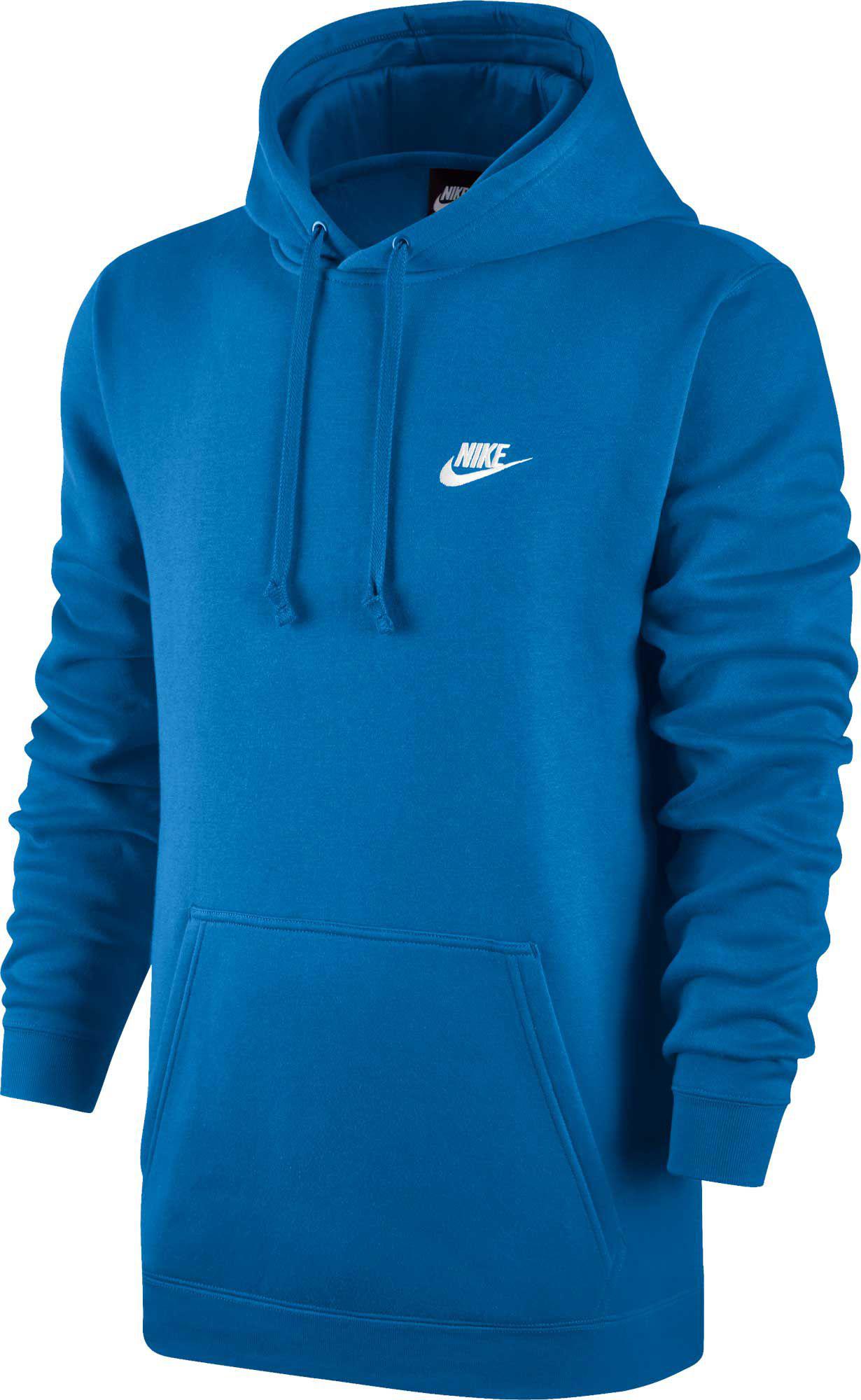 nike blue pullover hoodie