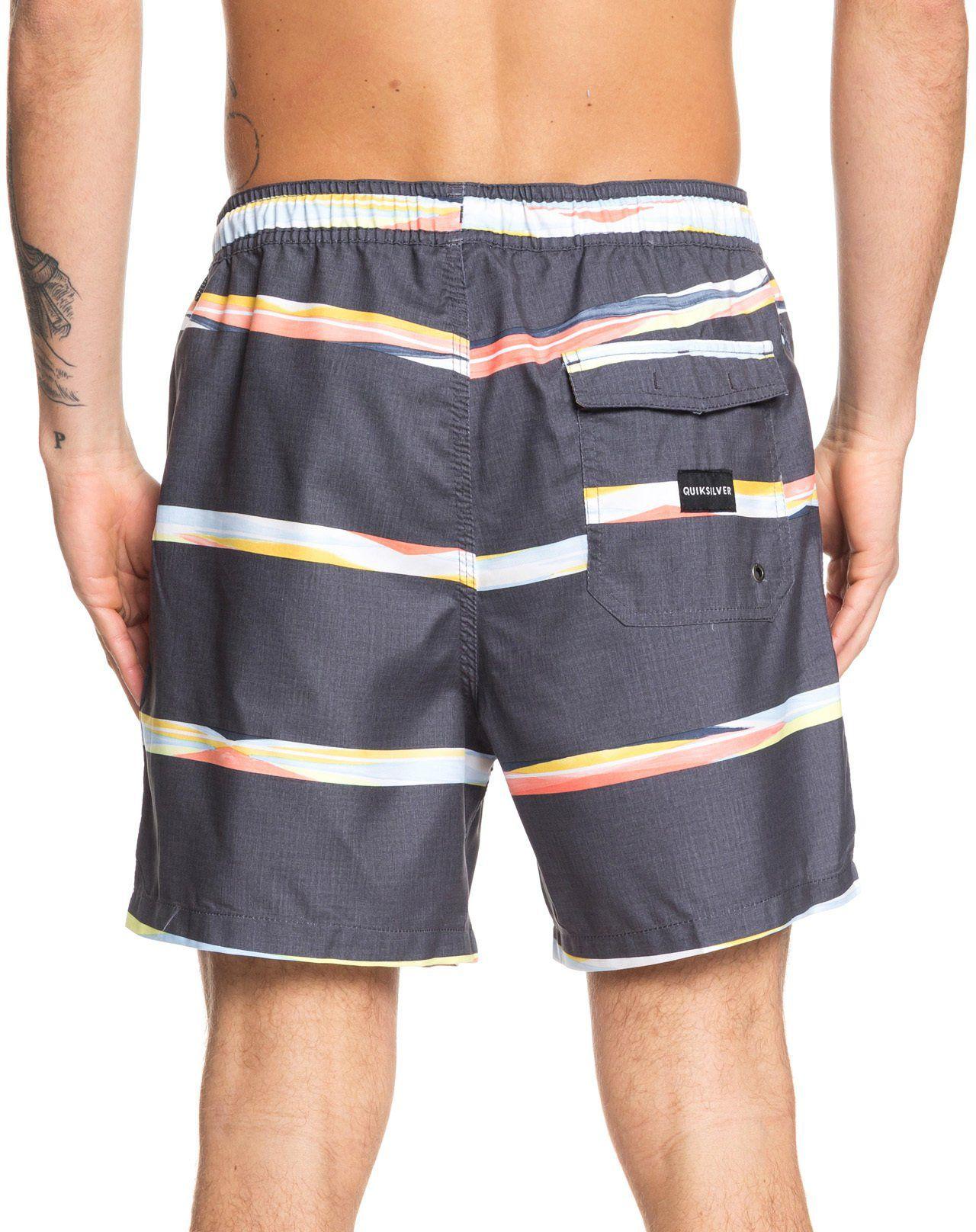 Quiksilver Suede Dunes Stripes Volley Board Shorts in Blue for Men Lyst