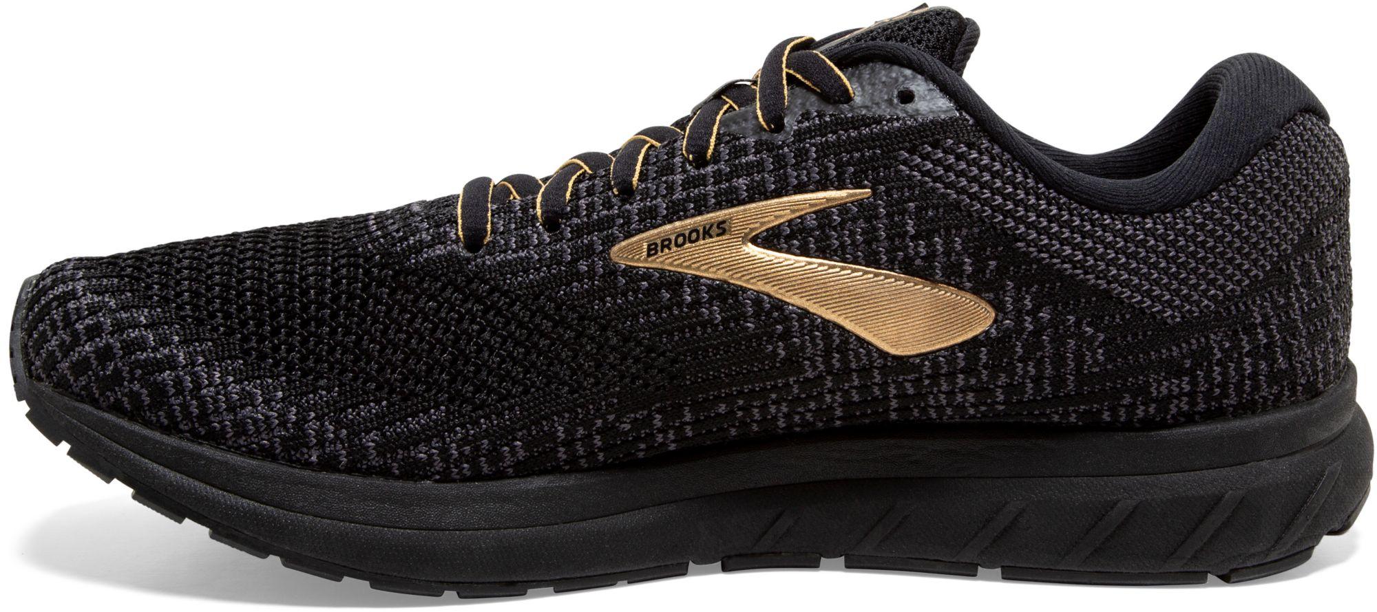 brooks revel 3 black and gold
