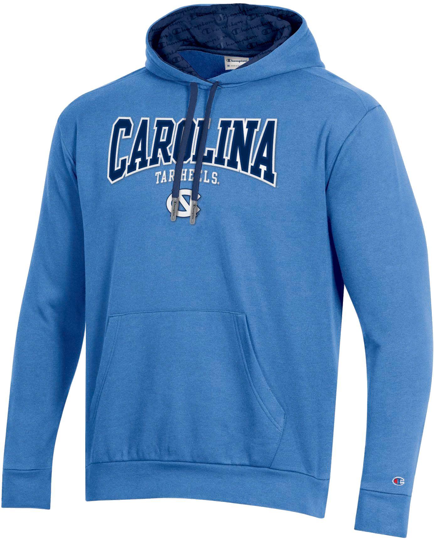 Champion North Carolina Tar Heels Carolina Blue Pullover Hoodie for Men ...