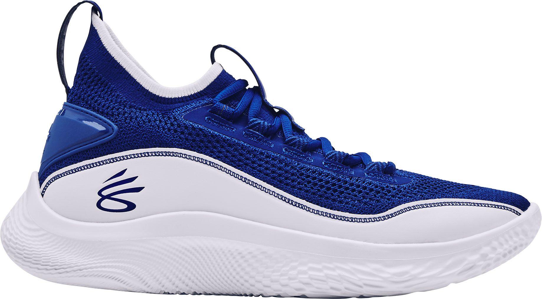 Under Armour Curry Flow 8 Basketball Shoes WHT/BLK Basketball Equipment