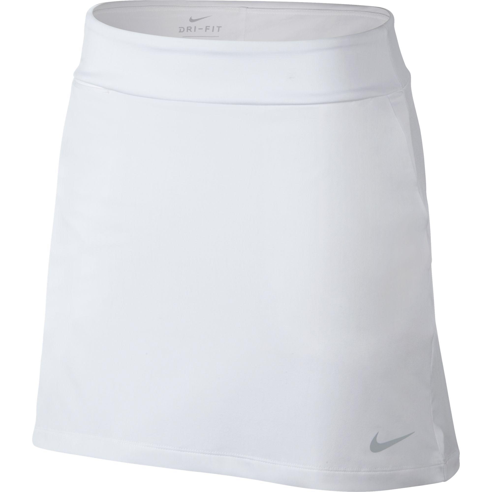 Nike Synthetic 16.5" Dry Golf Skort in White/Black (White) Lyst