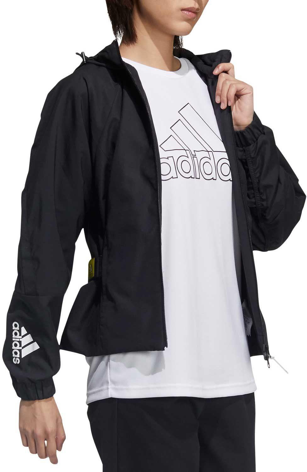 black adidas fleece jacket