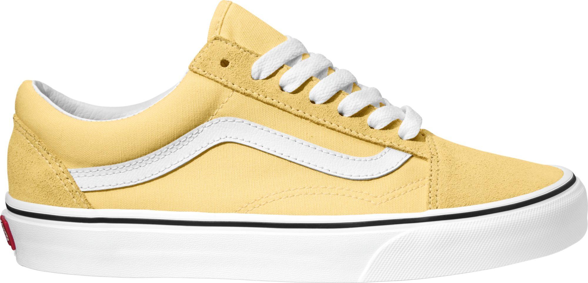 light yellow old skool vans
