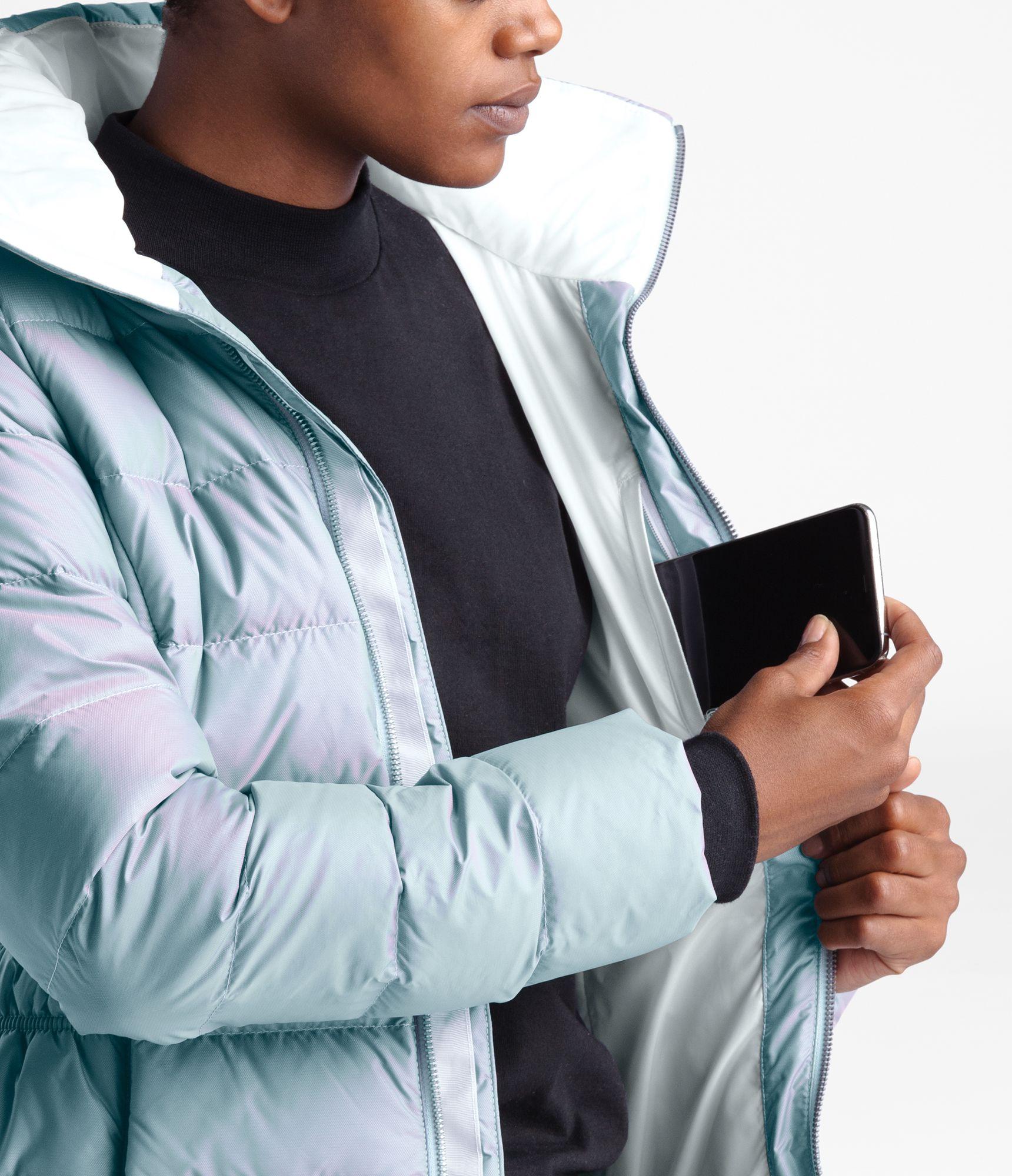 blue frost iridescent north face