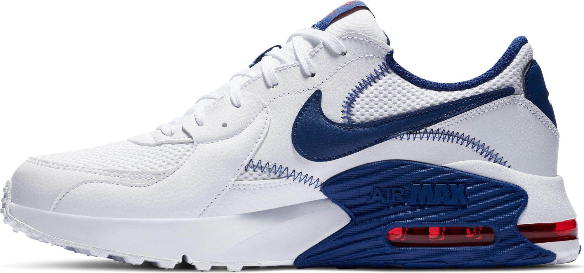 Nike Leather Air Max Excee Shoes in White/Red/Blue (Blue) for Men - Lyst