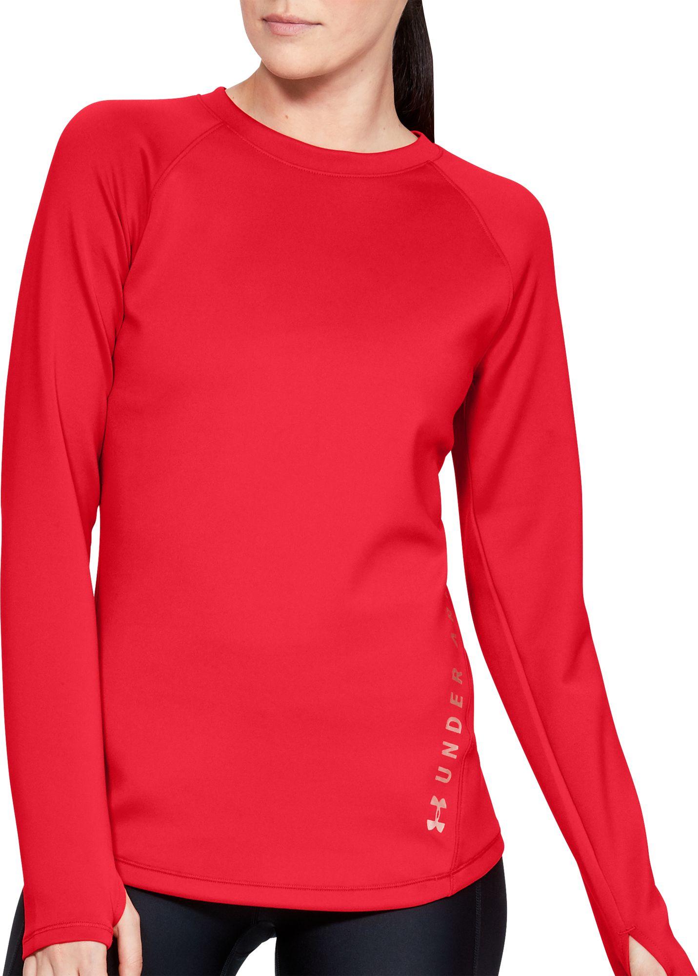 red under armour shirt women's