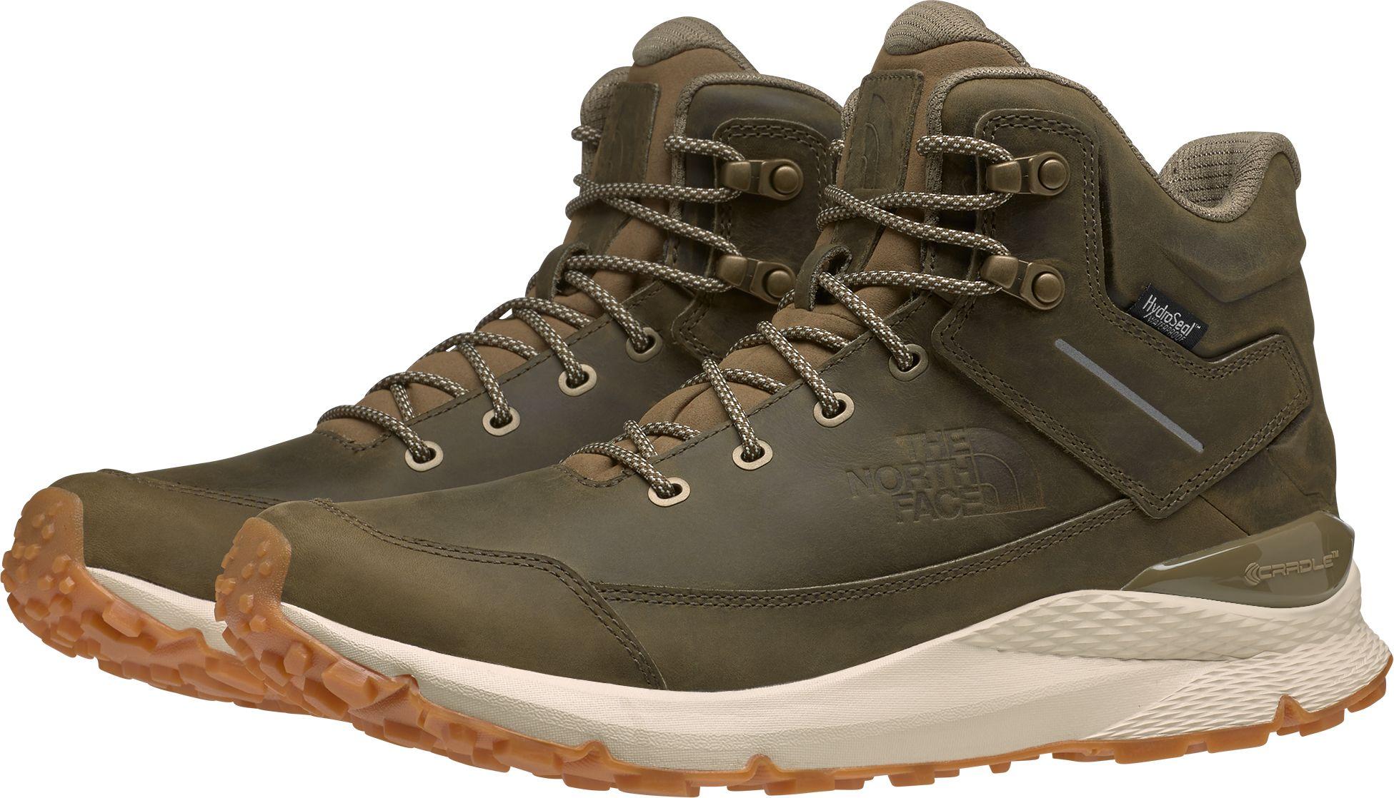 The North Face Vals Mid Leather Waterproof Hiking Boots for Men - Lyst