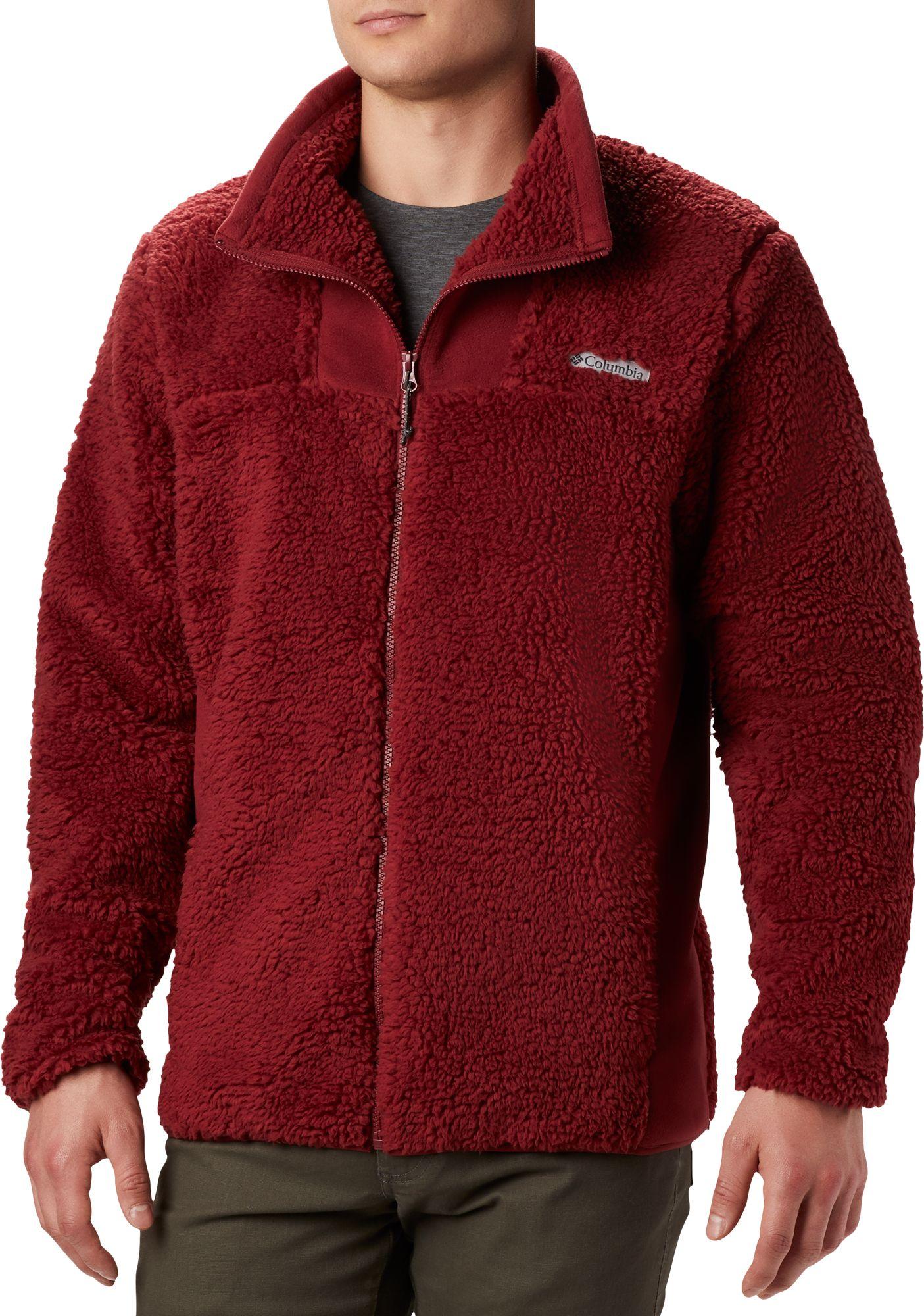 Columbia Winter Pass Fleece Full Zip Jacket in Red for Men - Lyst