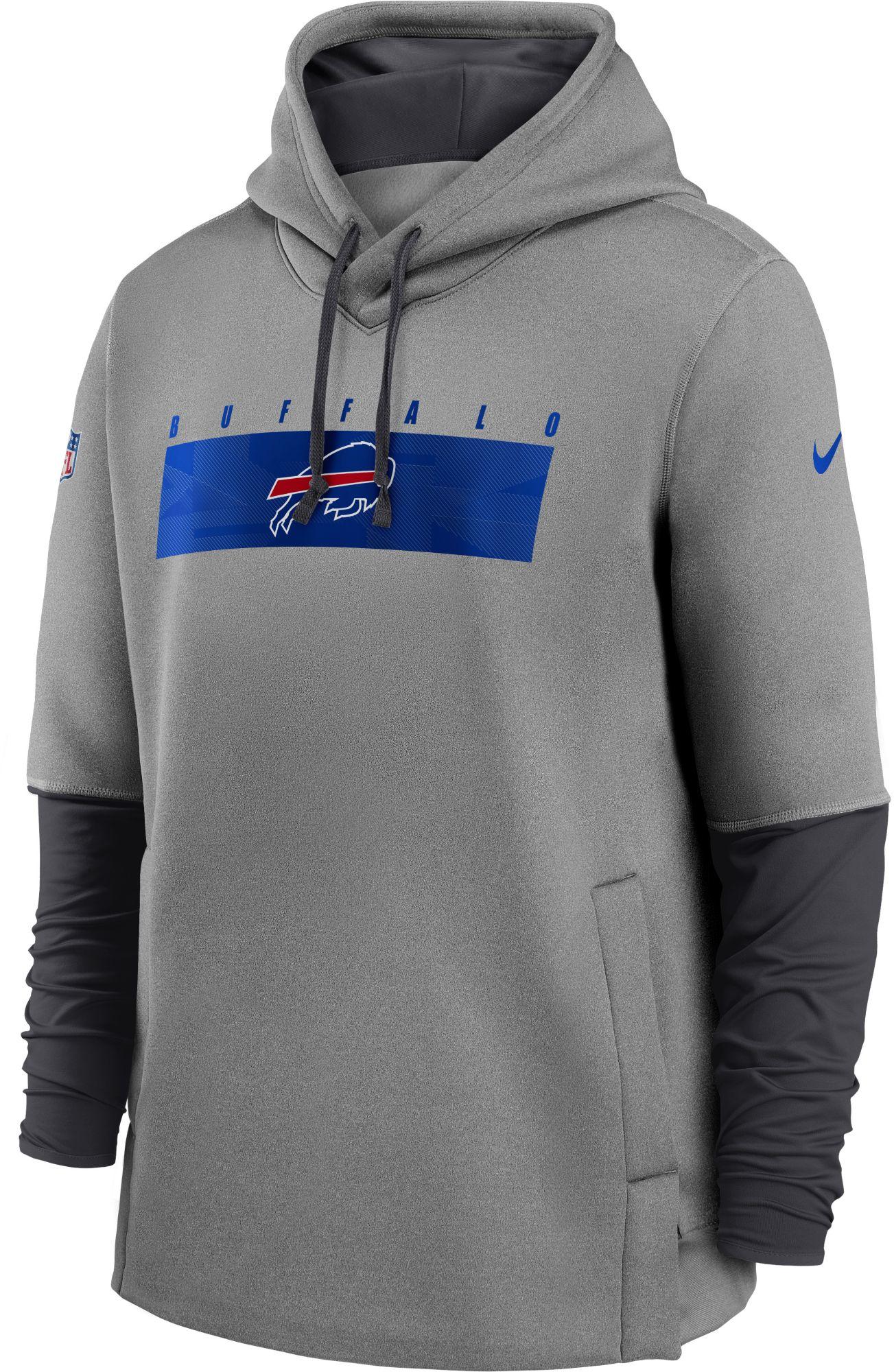 Nike Synthetic Buffalo Bills Sideline Therma-fit Heavy Hoodie in Gray ...