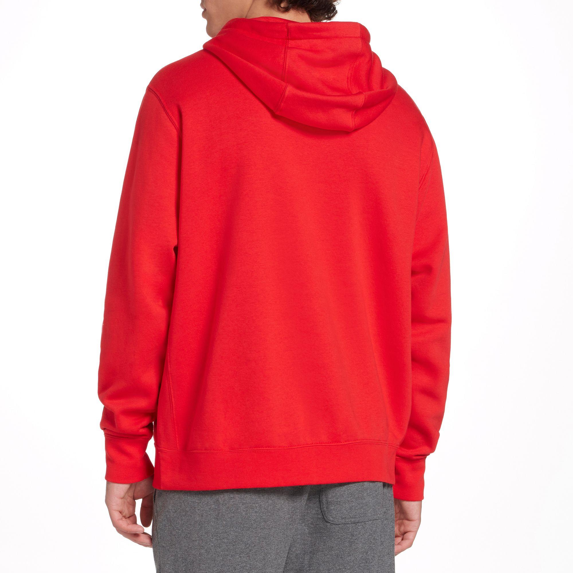 Nike Sportswear Just Do It Fleece Pullover Hoodie in University Red ...